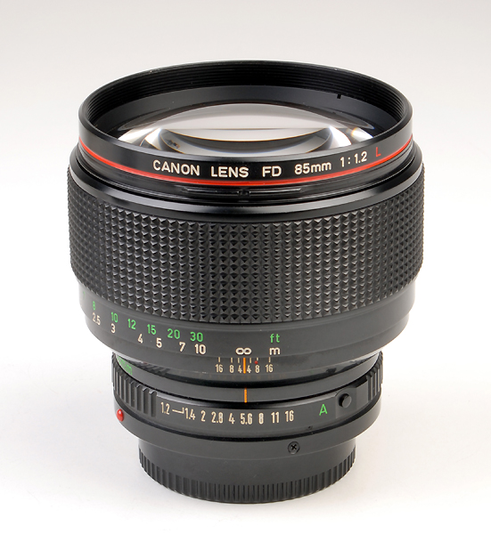 CANON FD 85mm f.1.2 L-New 1980/1987   (in vendita)