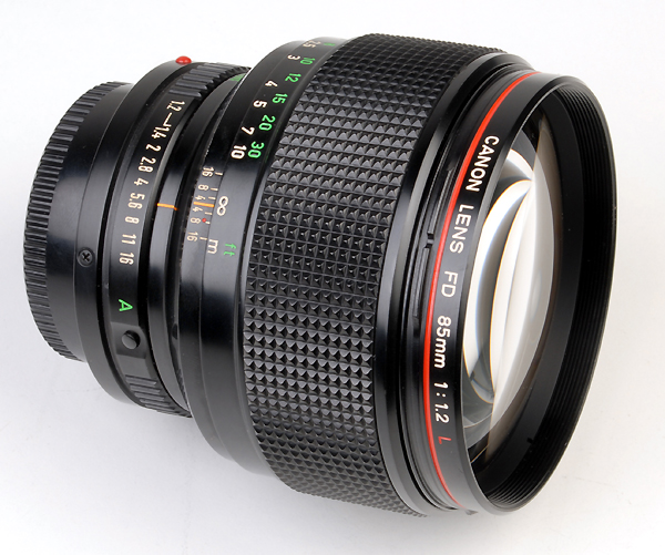 CANON FD 85mm f.1.2 L-New 1980/1987   (in vendita)