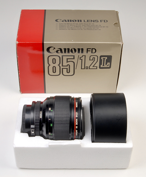 CANON FD 85mm f.1.2 L-New 1980/1987   (in vendita)