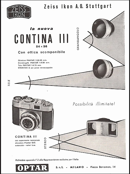 ZEISS IKON - CONTINA III - 1956/1957  (in vendita)