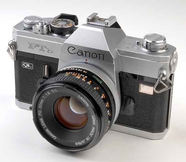 CANON FTB-QL +50mm f.1.8 s.c   (in vendita)