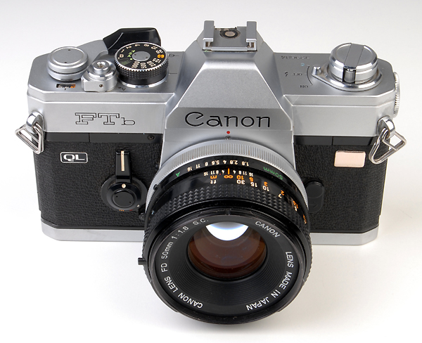 CANON FTB-QL +50mm f.1.8 s.c   (in vendita)