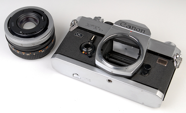 CANON FTB-QL +50mm f.1.8 s.c   (in vendita)