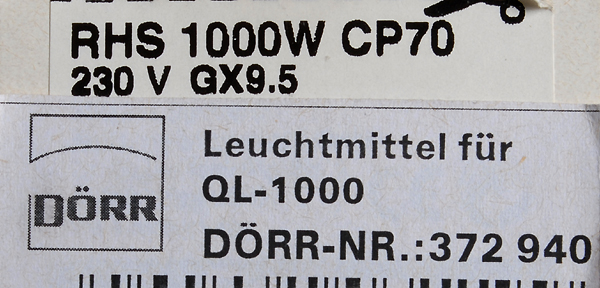 LAMPADE RHS 1000 Watt - CP70    nuovo
