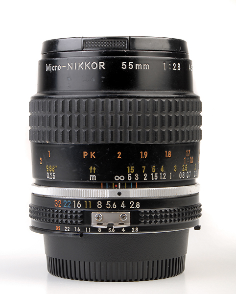 NIKKOR MICRO 55mm f.2.8 AI-S- 1980(NIK44ep)  (in vendita) 