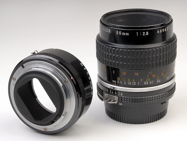 NIKKOR MICRO 55mm f.2.8 AI-S- 1980(NIK44ep)  (in vendita) 
