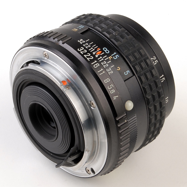 PENTAX 50 mm f.4 K/M - MACRO      (in vendita)