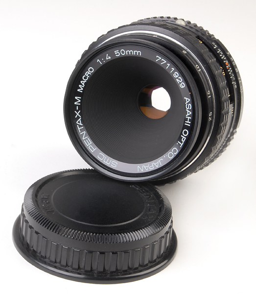 PENTAX 50 mm f.4 K/M - MACRO      (in vendita)