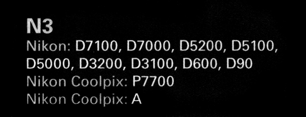 Comando a distanza/timer DORR per  Nikon   nuovo