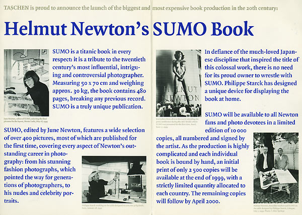 HELMUT NEWTON - SUMO 1999 originale (in vendita)