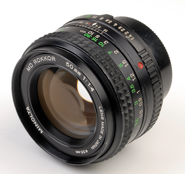 Minolta ROKKOR 50mm f.1.4 MD (MIN16ep)  (in vendita)