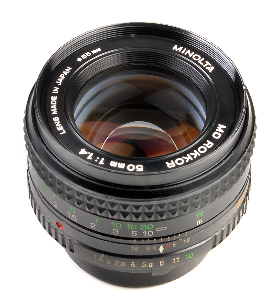 Minolta ROKKOR 50mm f.1.4 MD (MIN16ep)  (in vendita)